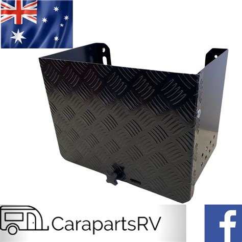 steel battery box for caravan|caravan battery box chassis mounted.